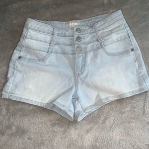 Light Wash High Waisted Aeropostale Shorts